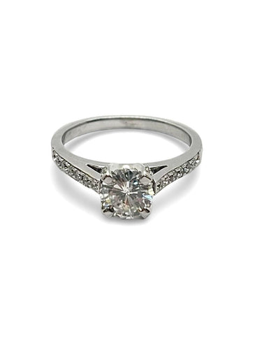 Bague 54 Bague or 18K diamants 1,36 ct 58 Facettes 00019701