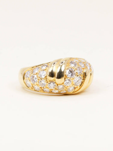 Bague 51 FRED Bague panthère or jaune diamants 58 Facettes 1216.4