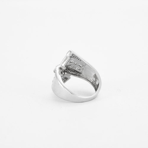 Bague 52 Bague Or Blanc Diamants 58 Facettes