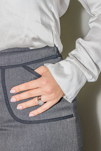 Bague 53 Bague Or blanc Diamant 58 Facettes 2609065CN