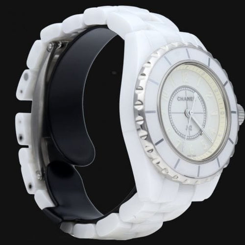 Montre Montre Chanel J12 33 mm Blanc Fantôme 58 Facettes MT41313