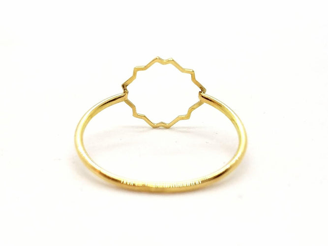 Bague 53 Bague Transparence Or jaune 58 Facettes 578926RV