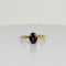 Bague Bague en or jaune avec spinelle naturelle ovale violette 58 Facettes 2504088