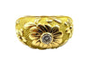 Bague 57 VAN CLEEF & ARPELS. Bague vintage or jaune 18K et diamant 58 Facettes