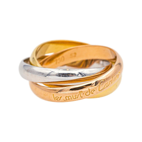 Bague 52 Cartier Bague Trinity Or rose, Or jaune, Or blanc 58 Facettes 4952741RV