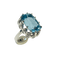 Bague 54 Bague en or gris sertie d'une aigue-marine 58 Facettes 237737