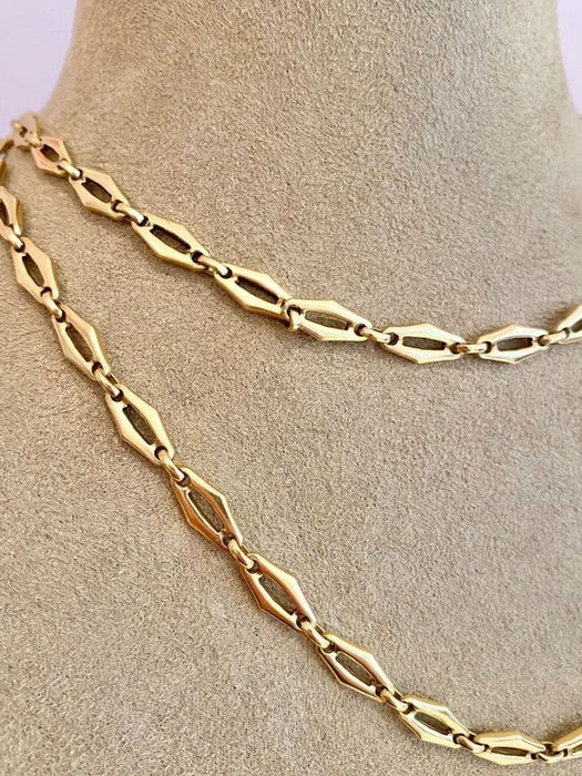 Collier CARTIER - Rare Sautoir Vintage « c De Cartier » Or Jaune 58 Facettes