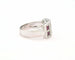 Bague Bague en or blanc sertie de rubis et de diamants 58 Facettes 10833