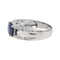 Bague 50 Bague Or blanc Saphir, Diamant 58 Facettes 4049091CN