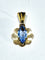 Pendentif Pendentif Or Et Topaze Bleue 58 Facettes