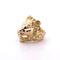 Bague Bague lion en or jaune massif 18 carats et diamants 58 Facettes