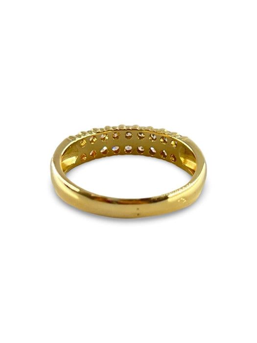 Bague Bague or jaune et diamants 0,27 58 Facettes 00024601