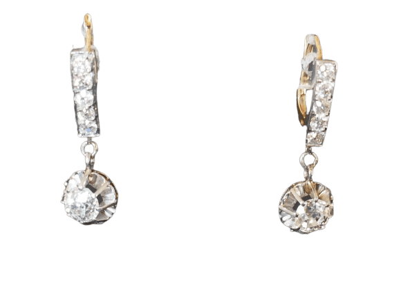 Boucles d'oreilles Boucles d'Oreilles Dormeuses Diamants 58 Facettes 786741