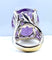Bague 60 DIOR - Bague or blanc, grand modèle MISS DIOR, améthyste et diamants 58 Facettes AB638