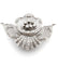 Broche Broche vintage en platine avec diamant naturel taille européenne et diamants taille huit huit 58 Facettes
