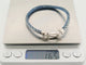 Bracelet bracelet FRED force 10 gm 0b0005 manille en or blanc 18k 2 cordons 58 Facettes 271113