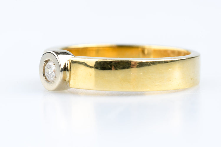 Bague 56 Bague diamant en or jaune 58 Facettes BG-31200189-107