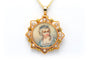 Pendentif Pendentif Napoléon III or jaune, perles et miniature sur nacre 58 Facettes 22021