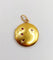 Pendentif porte-photo or jaune, pierre rouge et perle (circa 1900) 58 Facettes A06217