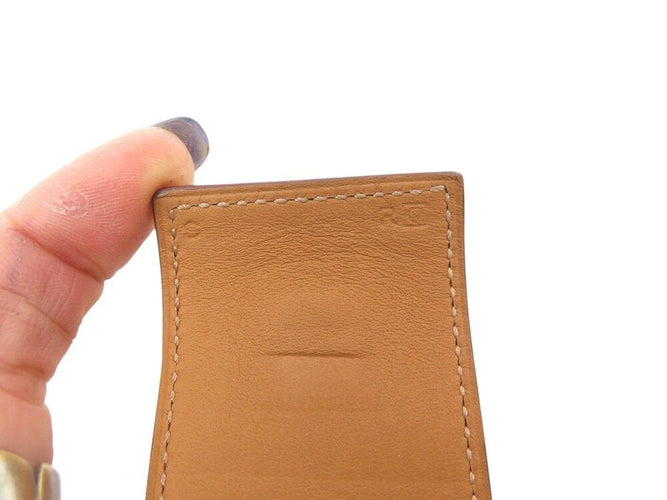 Collier bracelet HERMES collier de chien medor cdc 16cm cuir swift rouge palladie 58 Facettes 268025