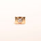 Bague 53 Bague Tank diamant solitaire or rose 58 Facettes
