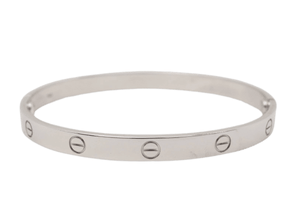 Bracelet Bracelet Cartier Love en or blanc 58 Facettes 33259