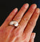 Bague 57.5 Bague Boule Diamants, Or Blanc 58 Facettes