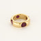 Bague 47,5 FRED - Bague jonc en or jaune et rubis 58 Facettes BIA1118X2