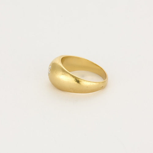 Bague 48 Bague jonc en or jaune 18K diamant 58 Facettes ALE42763