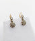 Boucles d'oreilles Dormeuses antique or 18k diamants serti étoilés (circa 1920) 58 Facettes A06529