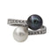 Bague 55 Bague Or blanc Perle de tahiti, Perle, Diamant 58 Facettes 2819765CN