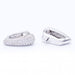 Boucles d'oreilles Boucles d'oreilles en or blanc avec pavé de diamants 58 Facettes N102941EJ