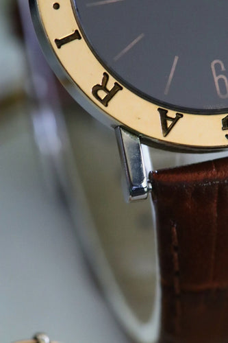 BULGARI - Montre Bulgari Or & Acier – Référence BB-33 SGL