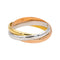 Bague 54 Cartier Bague Trinity Or rose, Or jaune, Or blanc 58 Facettes 4836932CN