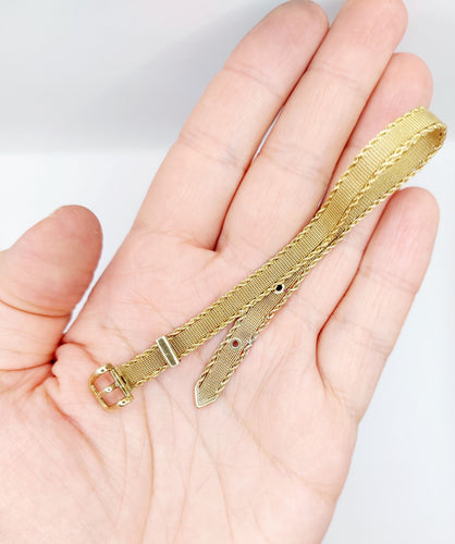 Bracelet Bracelet type ceinture en or 14k (circa 1950) 58 Facettes A06591