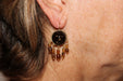 Boucles d'oreilles Boucles d'oreilles anciennes en or piqué écaille de tortue 58 Facettes 7608