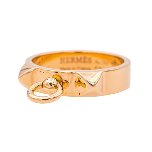 Hermès Bague Collier de chien Or rose
