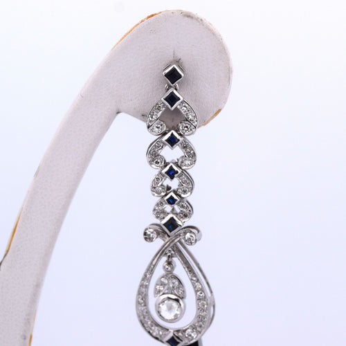 Boucles d'oreilles ORECCHINI en or blanc avec diamants et safran 58 Facettes