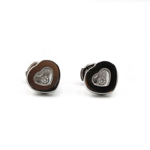 Boucles d'oreilles Boucles d'oreilles CHOPARD Happy Diamond Heart 58 Facettes 1123