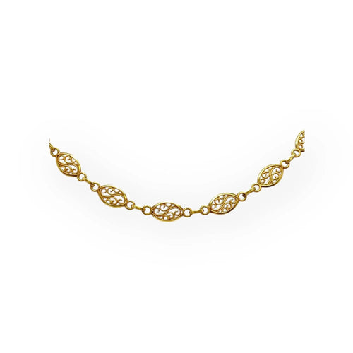 Collier Collier filigrane or jaune 58 Facettes 330077028