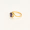 Bague 57.5 Bague mouvementée tanzanite 58 Facettes LP1177