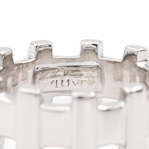 Bague 51 Zolotas Bague Alliance  Or blanc 58 Facettes 2057824CN