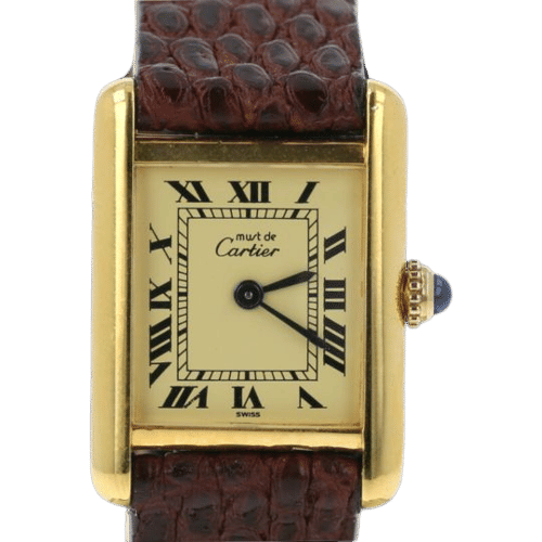 Montre Cartier Montre Tank Vermeil 58 Facettes MT43488