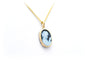 Pendentif Pendentif contemporain en or jaune 18 carats serti d'un camée agate 58 Facettes 22596