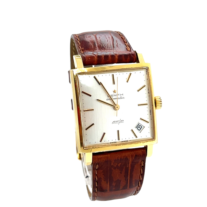 ZENITH - Montre vintage automatique or jaune