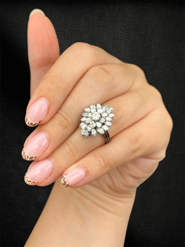 Bague Bague en diamant « Rosée de lumière » 58 Facettes