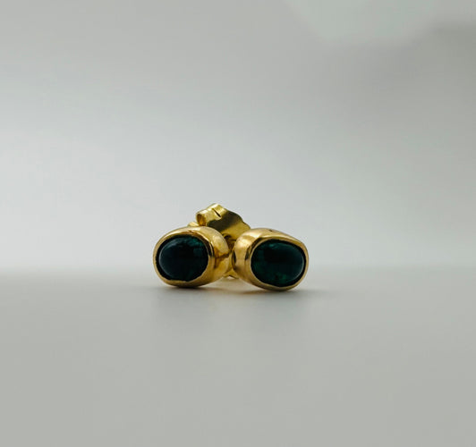 Boucles d'oreilles Boucles d'oreilles en or jaune avec émeraudes 58 Facettes 50059