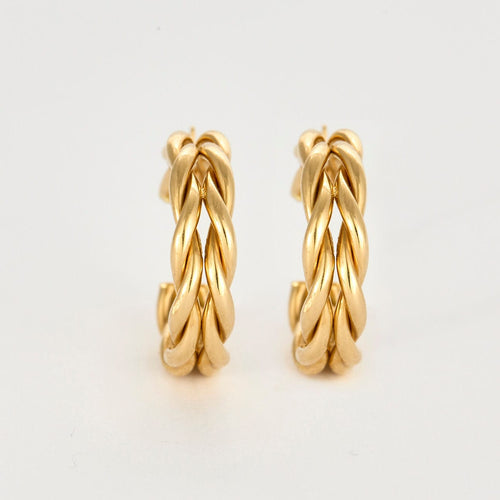 Boucles d'oreilles Boucles d'oreilles Laurier or jaune 58 Facettes LP1007/5