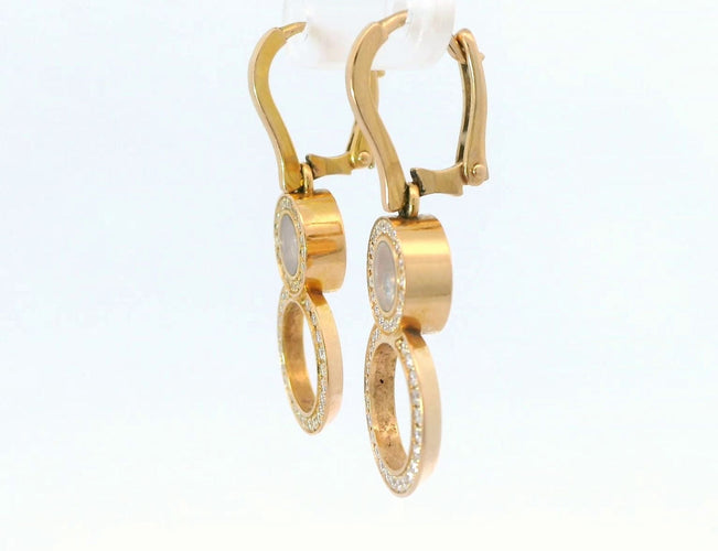 Boucles d'oreilles CHOPARD - Boucles d'oreilles Happy 8 en or rose 58 Facettes