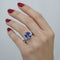 Bague 53 Bague or Blanc - Saphir Ceylan 5,60 carats 58 Facettes 1.0001180/2